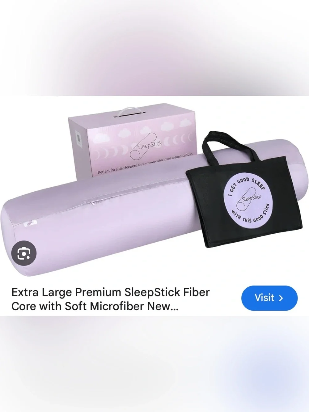 So comfy Premium sleep stick pillow perfect for side sleeper. So comfy.
